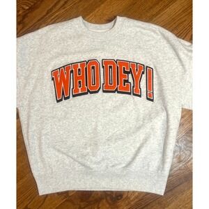 Abercrombie & Fitch x NFL Cincinnati Bengals "Who Dey" Sweatshirt - Size S (OS)